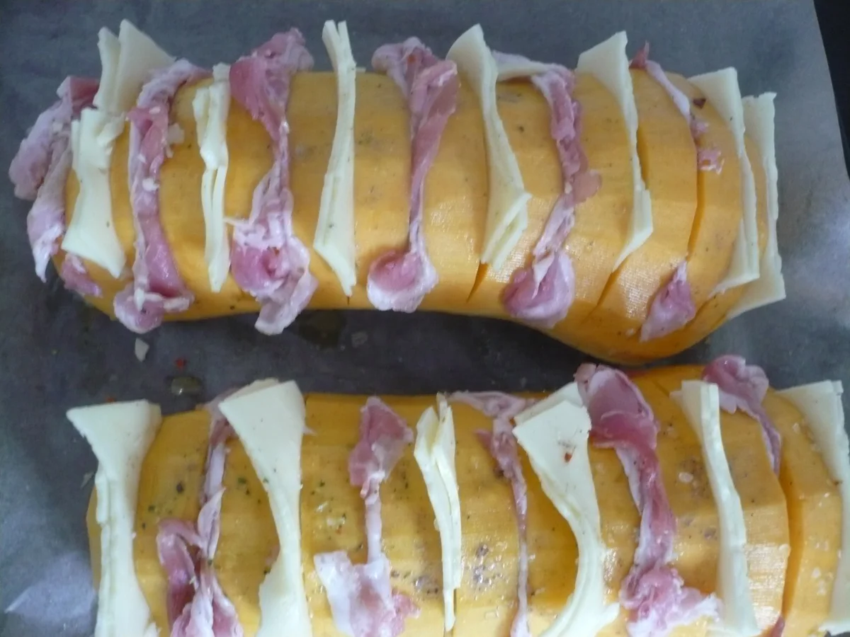 Rezept: Butternut - Kürbis gespickt Bild Nr. 16194 Butternut - Kürbis gespickt - Rezept - Bild Nr. 16194