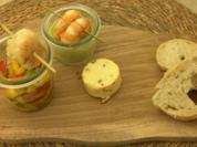 Jakobsmuschel neben Garnelen mit Mango-Salsa und Dill-Avocadocreme - Rezept - Bild Nr. 2