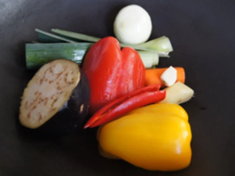 Rezept: Thailändisches grünes Gemüsecurry mit Basmatireis Bild Nr. 4 Thailändisches grünes Gemüsecurry mit Basmatireis - Rezept - Bild Nr. 4