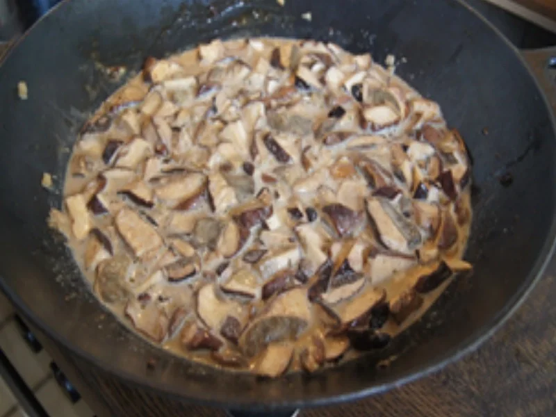 Rezept: Rindfleisch-Steinpilz-Wok in Rahmsauce mit Böhmischen Knödeln Bild Nr. 16199 Rindfleisch-Steinpilz-Wok in Rahmsauce mit Böhmischen Knödeln - Rezept - Bild Nr. 16199