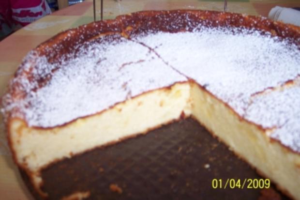 Quarkkuchen ohne Boden - Rezept mit Bild - kochbar.de