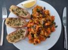 Buntes Linsengemüse mit Knoblauch-Baguette - Rezept - Bild Nr. 16188