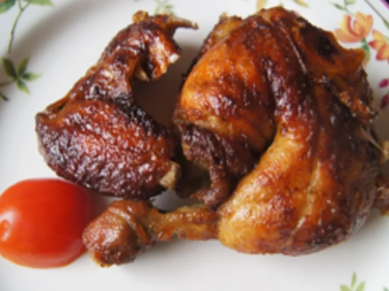 Rezept: Grillhähnchen mit gemischten Salat und Honig-Senf-Dressing Bild Nr. 2 Grillhähnchen mit gemischten Salat und Honig-Senf-Dressing - Rezept - Bild Nr. 2