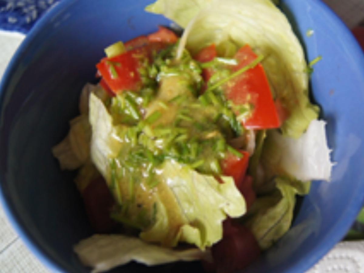 Grillhähnchen mit gemischten Salat und Honig-Senf-Dressing - Rezept - Bild Nr. 11