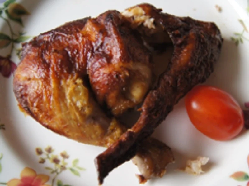 Rezept: Grillhähnchen mit gemischten Salat und Honig-Senf-Dressing Bild Nr. 12 Grillhähnchen mit gemischten Salat und Honig-Senf-Dressing - Rezept - Bild Nr. 12