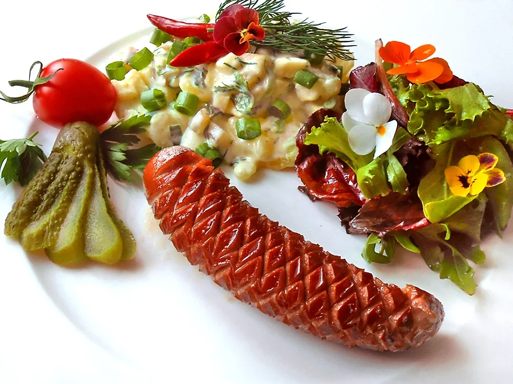 Rezept: Gebratene Berliner Bockwurst Bild Nr. 2 Gebratene Berliner Bockwurst - Rezept - Bild Nr. 2