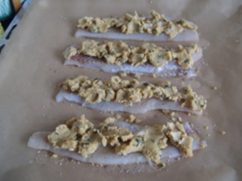 Rezept: Überbackenes Seelachsfilet mit Gurkensalat und Kartoffelstampf Bild Nr. 16205 Überbackenes Seelachsfilet mit Gurkensalat und Kartoffelstampf - Rezept - Bild Nr. 16205