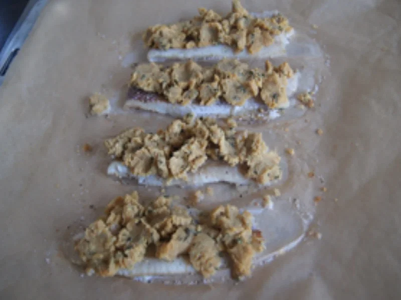 Rezept: Überbackenes Seelachsfilet mit Gurkensalat und Kartoffelstampf Bild Nr. 16207 Überbackenes Seelachsfilet mit Gurkensalat und Kartoffelstampf - Rezept - Bild Nr. 16207