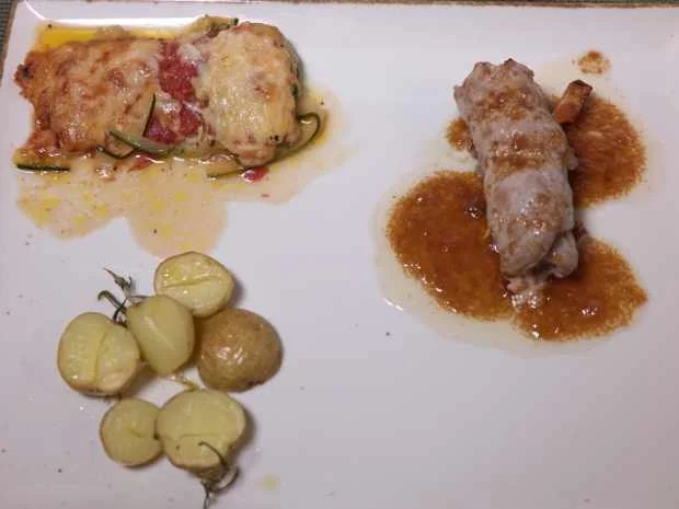 Saltimbocca mit Rosmarinkartoffen und Zucchini - Rezept - Bild Nr. 2
