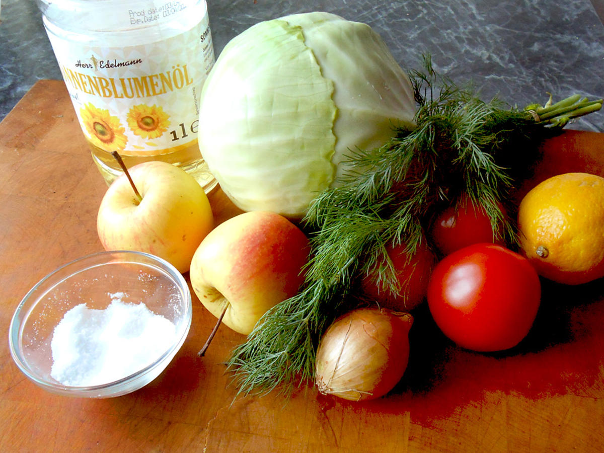 Fruchtiger Weißkrautsalat mit Tomate - Rezept - Bild Nr. 3