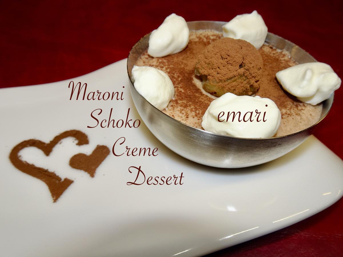 Maroni Schoko Creme Dessert - Rezept - Bild Nr. 16212