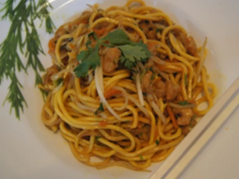Mie-Nudeln mit Garnelen - Rezept - Bild Nr. 2
