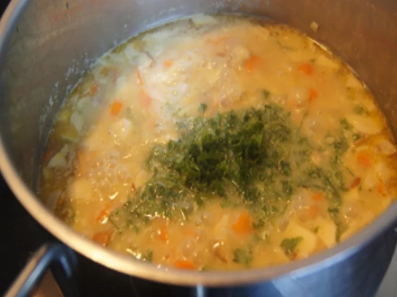 Rezept: Möhren-Pastinaken-Suppe mit Kokosmilch und Steinpilzen Bild Nr. 15 Möhren-Pastinaken-Suppe mit Kokosmilch und Steinpilzen - Rezept - Bild Nr. 15