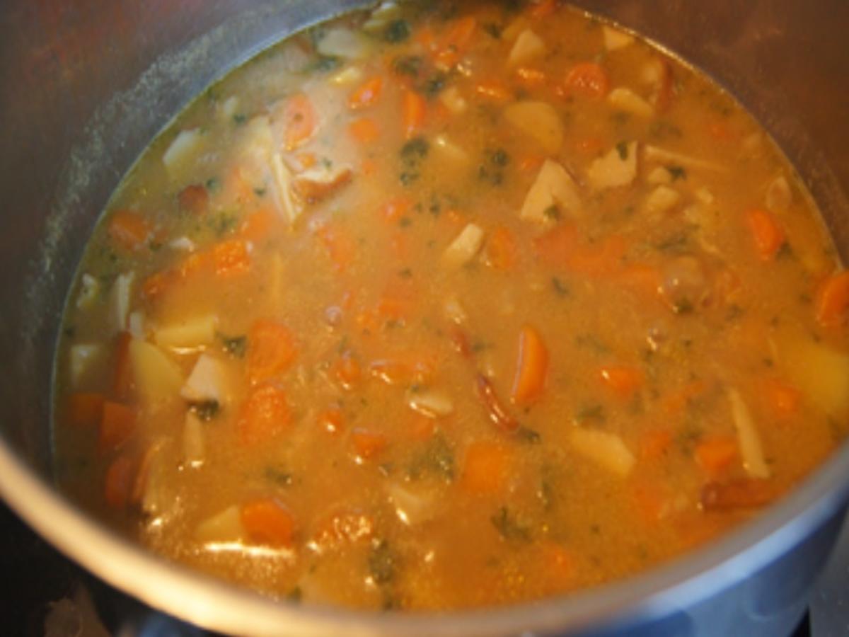 Möhren-Pastinaken-Suppe mit Kokosmilch und Steinpilzen - Rezept - Bild Nr. 16