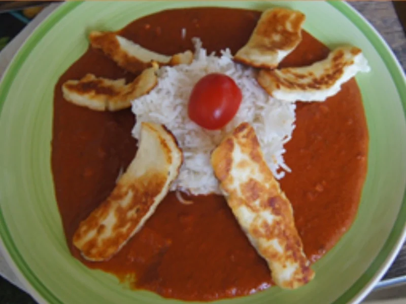 Halloumi Curry mit Basmatireis - Rezept - Bild Nr. 16221
