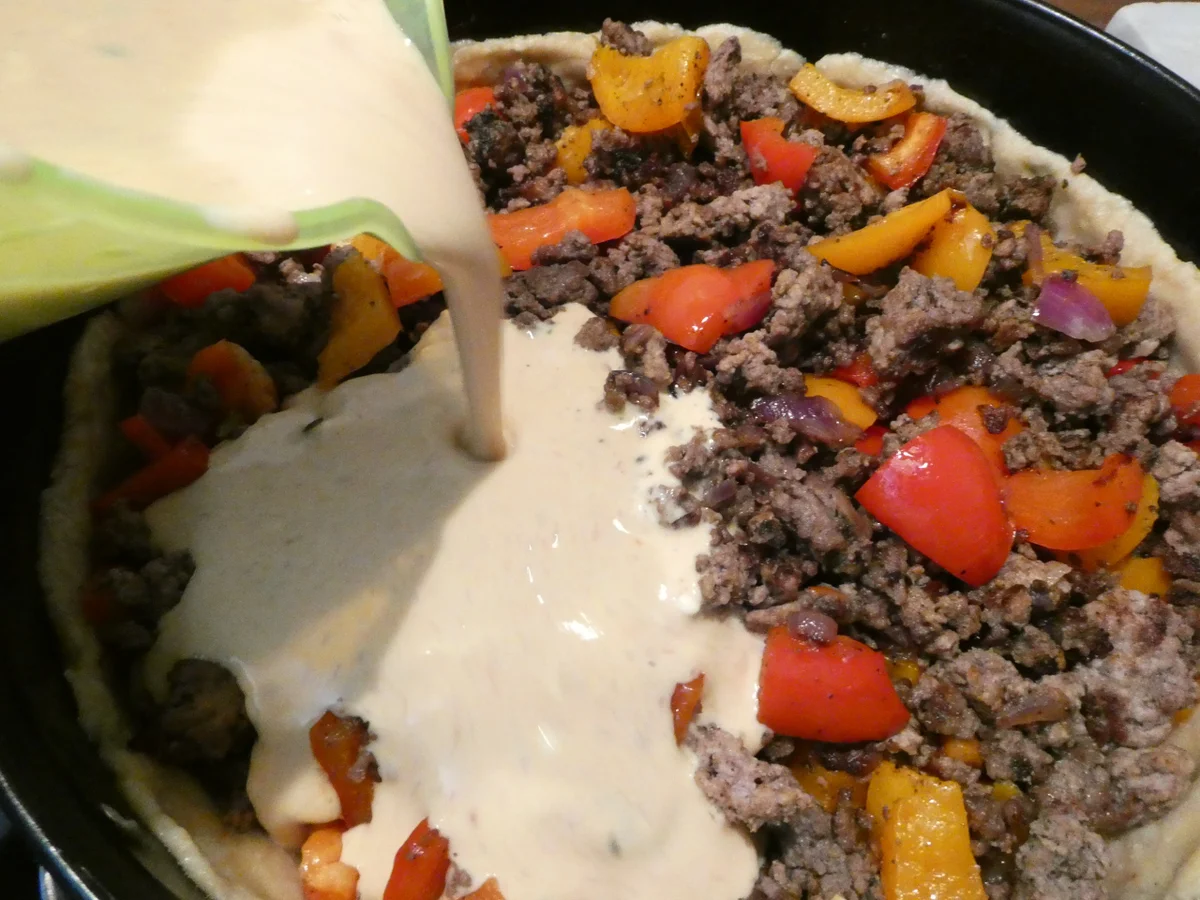 Rezept: Hackfleisch-Paprika-Kuchen Bild Nr. 16216 Hackfleisch-Paprika-Kuchen - Rezept - Bild Nr. 16216