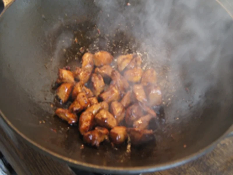 Hähnchenbrustfilet mit Champignons, Paprika und Basmatireis - Rezept - Bild Nr. 16218
