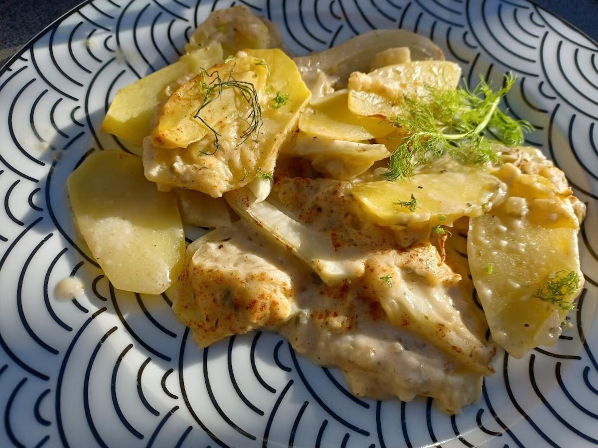 Auflauf mit Fenchel und Kartoffeln - einfach - von loewe_bs