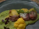Seeteufel mit Erbsenmousse und Safransauce - Rezept - Bild Nr. 16247