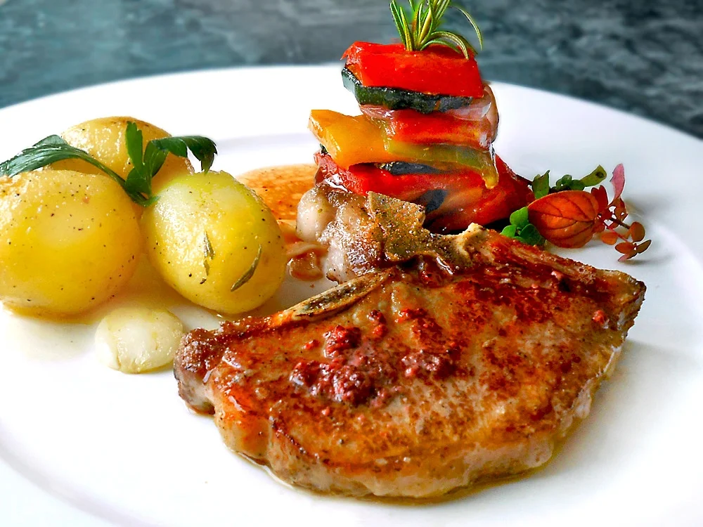 Kotelett vom halbwilden Märkischen Sattelschwein - Rezept - Bild Nr. 16247