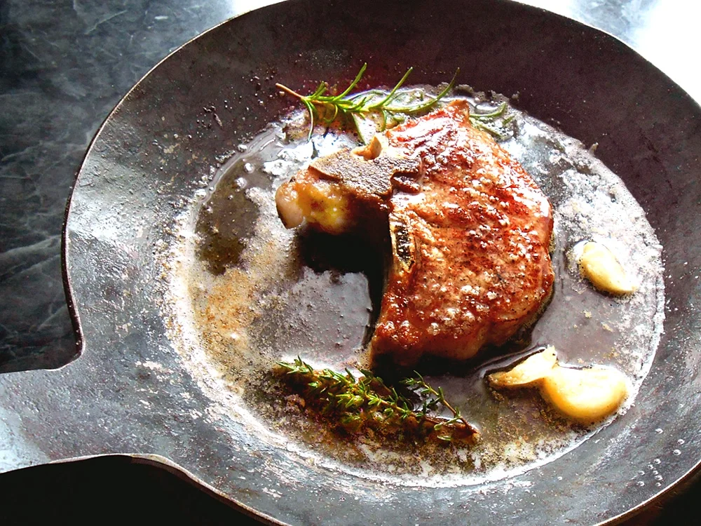 Kotelett vom halbwilden Märkischen Sattelschwein - Rezept - Bild Nr. 16251