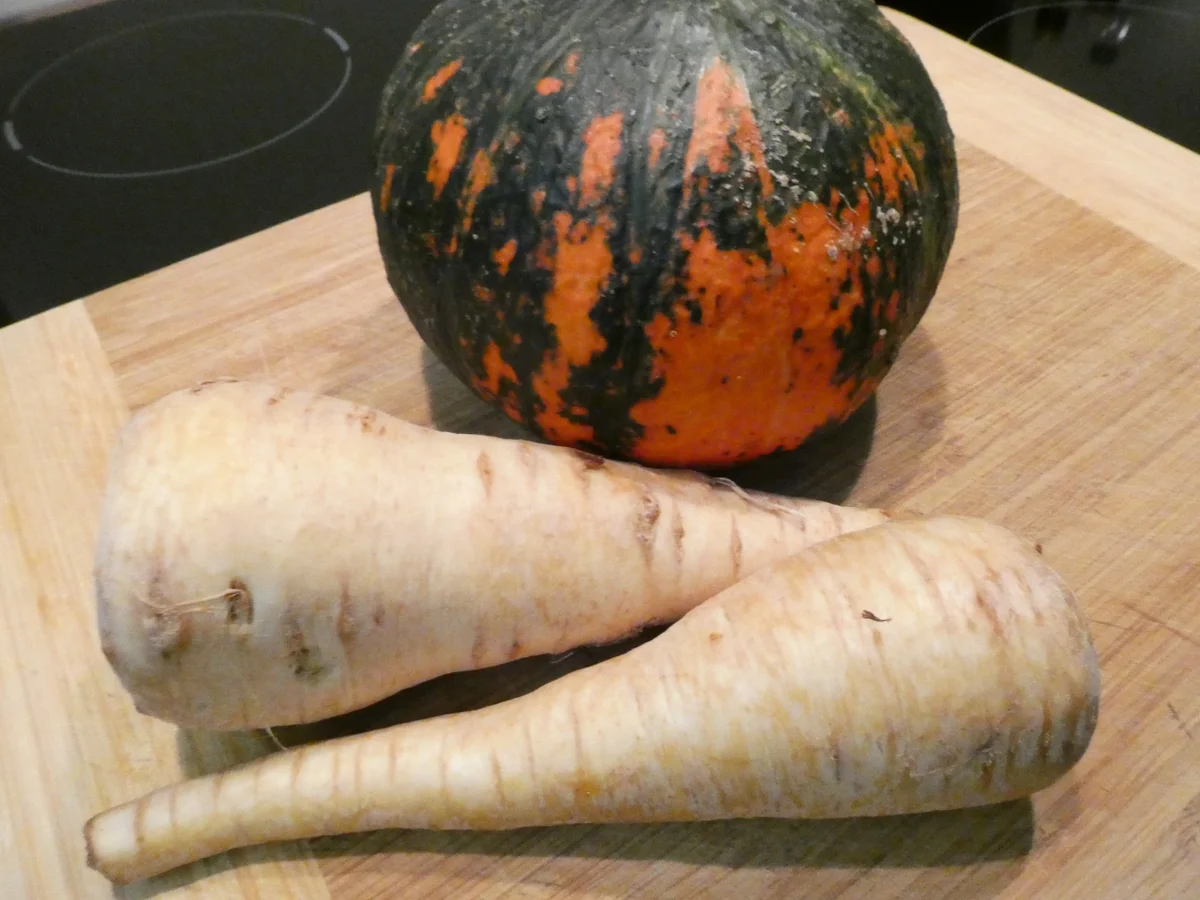 Backfisch mit Kürbis und Pastinaken - Rezept - Bild Nr. 16250