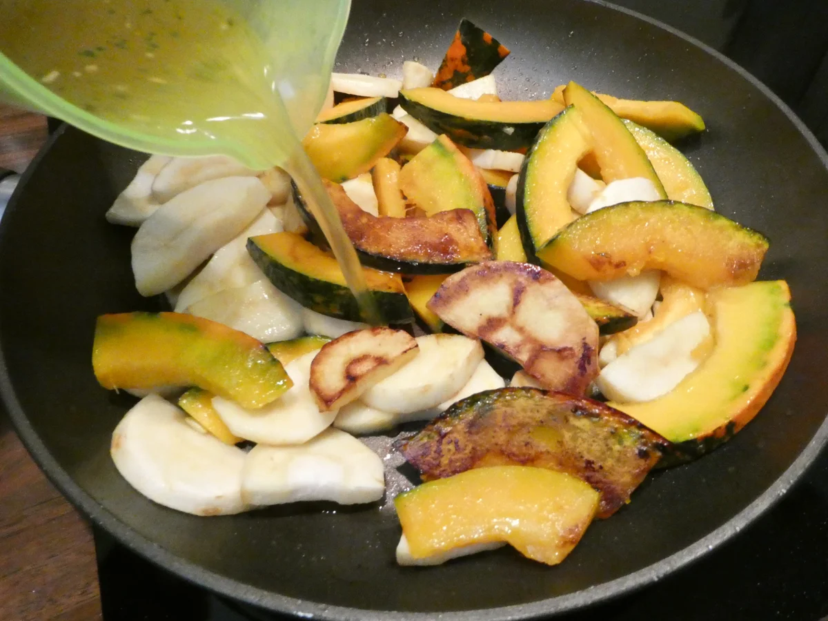 Backfisch mit Kürbis und Pastinaken - Rezept - Bild Nr. 16252