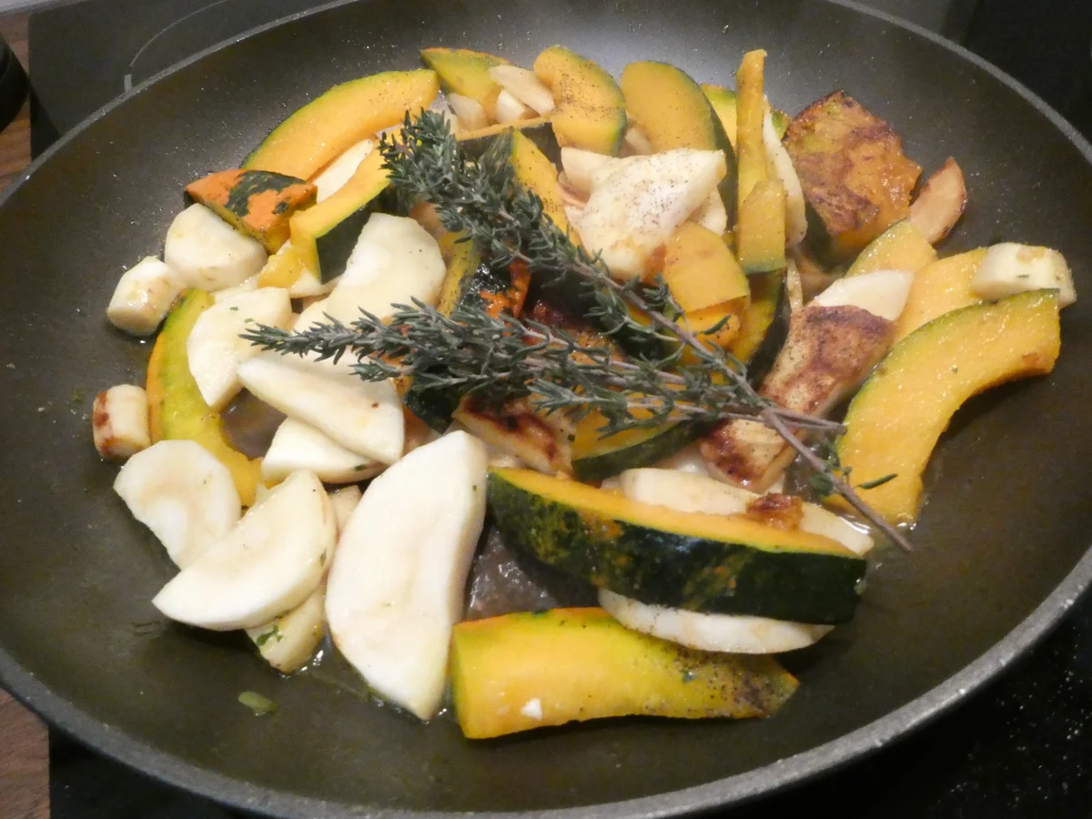 Backfisch mit Kürbis und Pastinaken - Rezept - Bild Nr. 16253