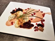 Zanderfilet mit rosa Kartoffelpüree und Rote Bete kandiert - Rezept - Bild Nr. 16254
