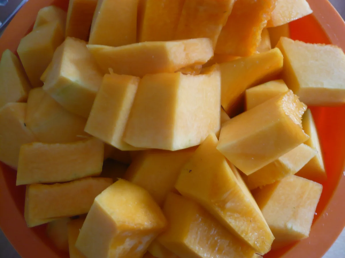 Rezept: Hähnchen mit Kartoffeln und Kürbis Bild Nr. 16256 Hähnchen mit Kartoffeln und Kürbis - Rezept - Bild Nr. 16256