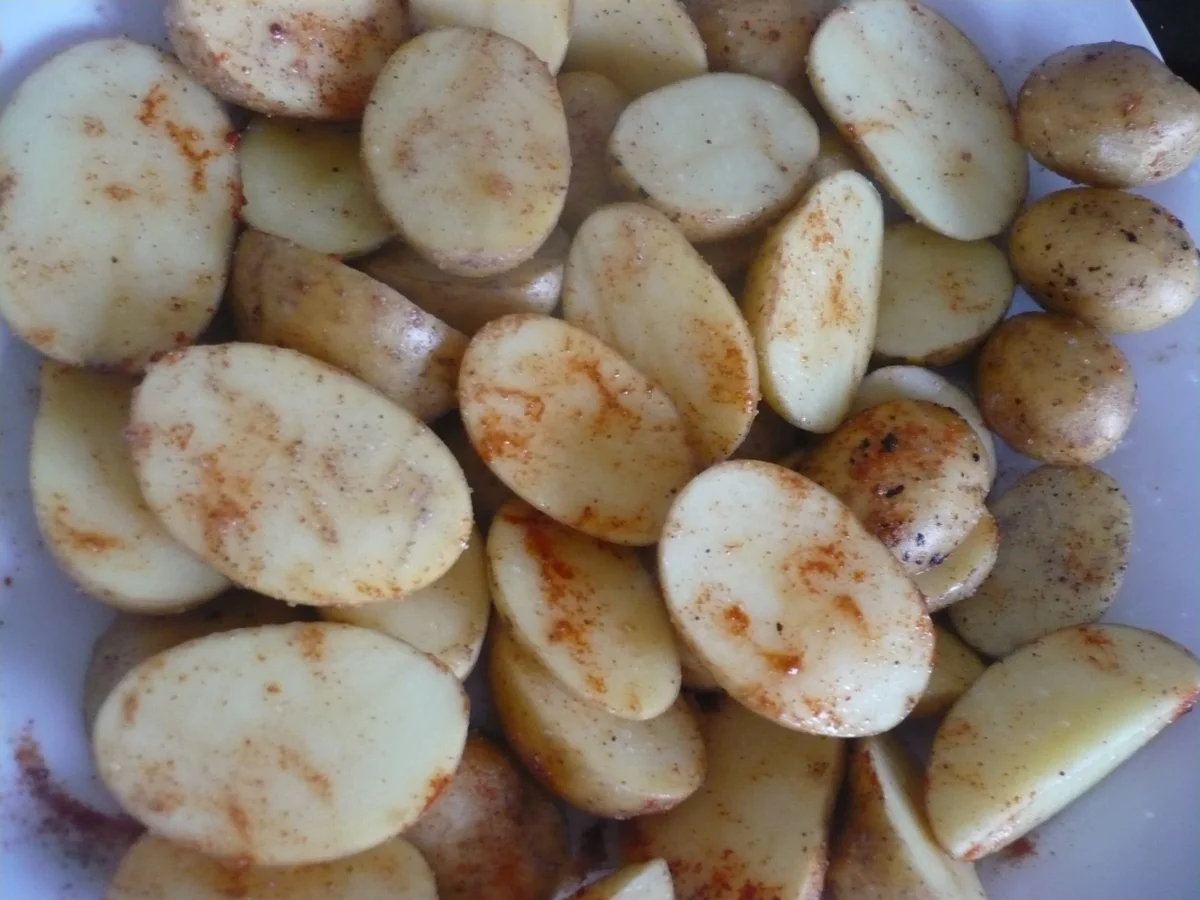 Rezept: Hähnchen mit Kartoffeln und Kürbis Bild Nr. 16257 Hähnchen mit Kartoffeln und Kürbis - Rezept - Bild Nr. 16257