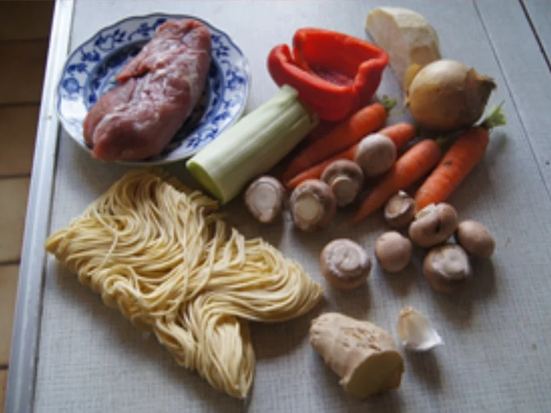 Rezept: Nudeln mit Schweinefilet und Gemüsemix Bild Nr. 3 Nudeln mit Schweinefilet und Gemüsemix - Rezept - Bild Nr. 3