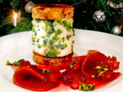 Christstollen-Mandel-Parfait mit Weihnachtsapfel und Pistazien - Rezept - Bild Nr. 16281