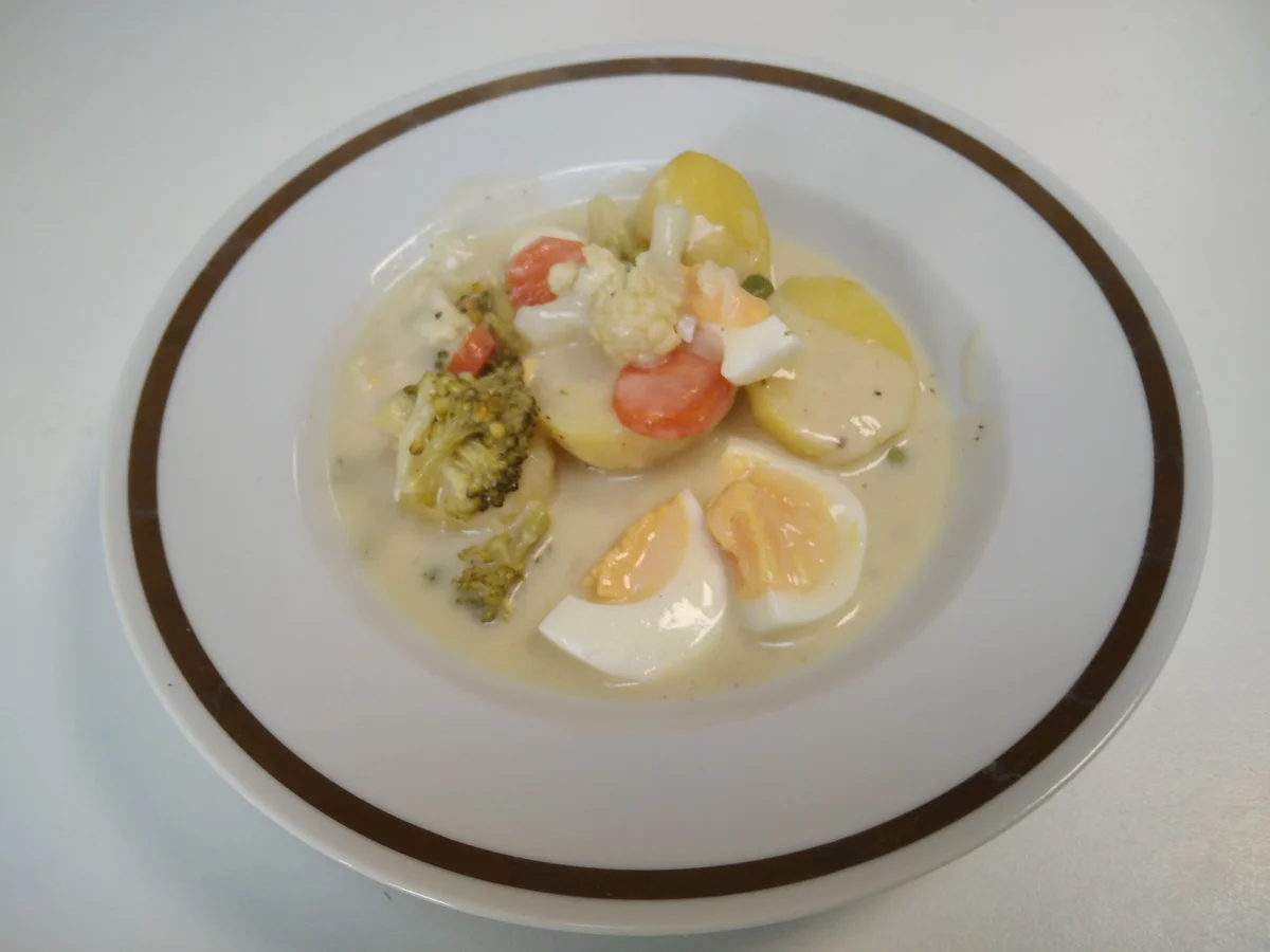 Rezept: Inabs Eierfrikassee mit Kartoffeln Bild Nr. 3 Inabs Eierfrikassee mit Kartoffeln - Rezept - Bild Nr. 3