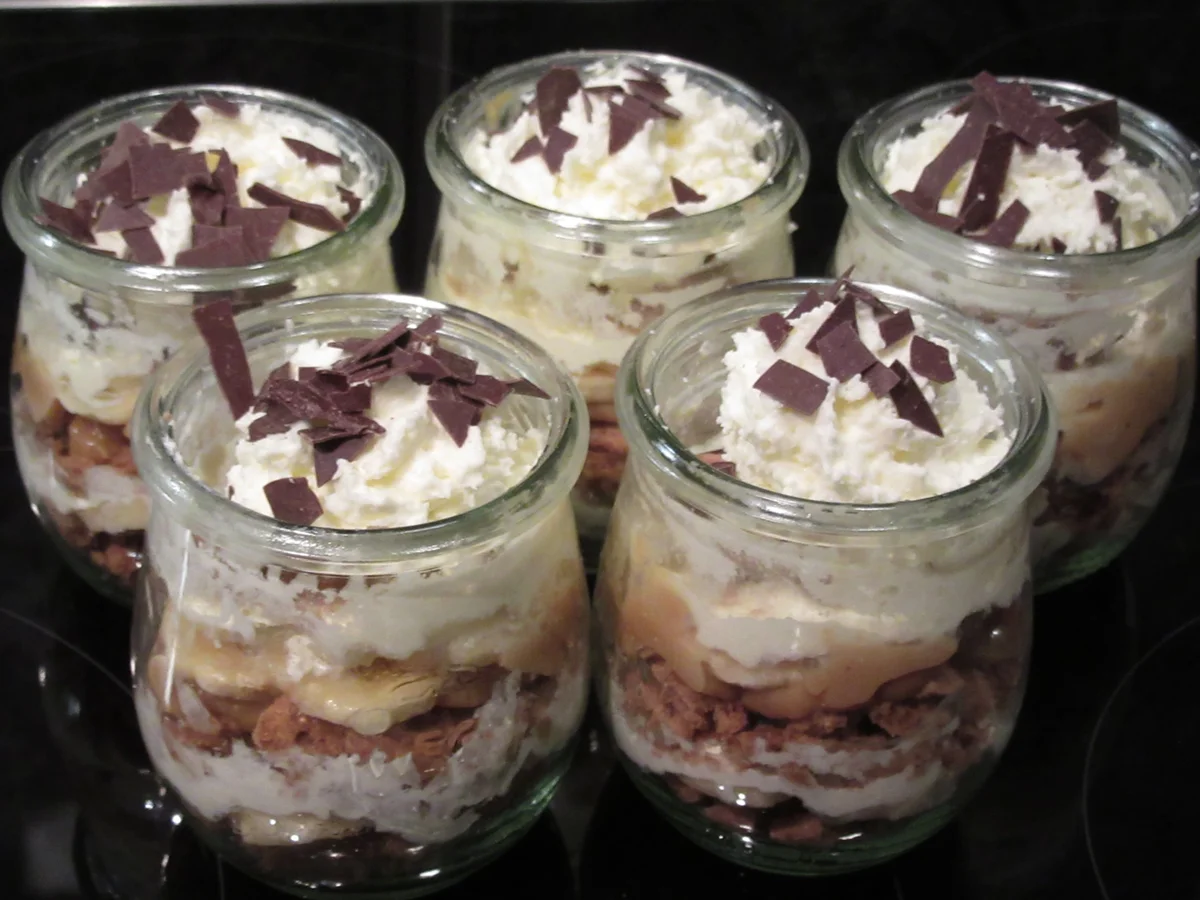 Rezept: Dessert: Bananen-Karamell-Dessert Bild Nr. 2 Dessert: Bananen-Karamell-Dessert - Rezept - Bild Nr. 2