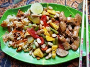 Süß-sauer-scharfes Cap Cay mit Huhn und 2-gesichtigen Nudeln - Rezept - Bild Nr. 16306