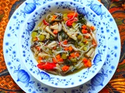 Gemüse-Pilz-Potpourri mit Nudeln - Rezept - Bild Nr. 16306