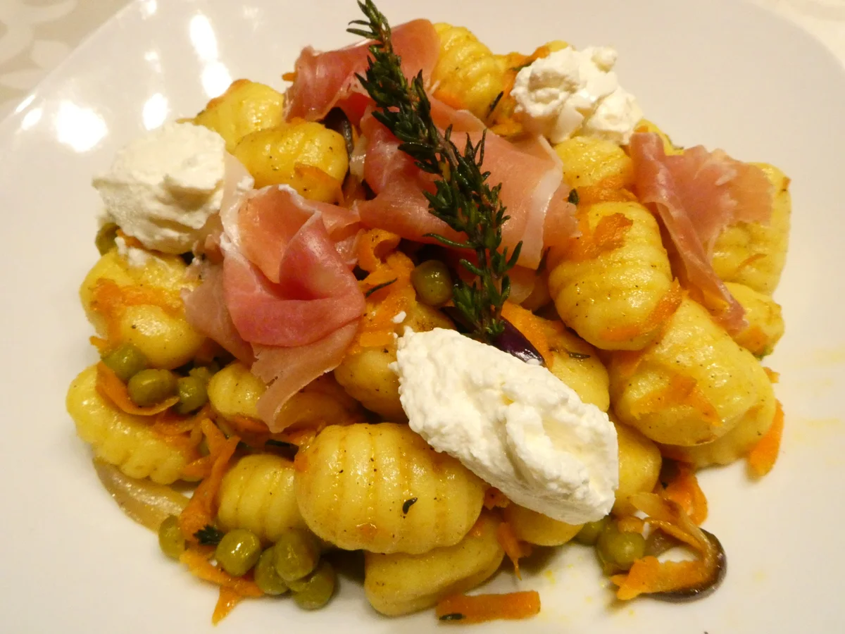 Gnocchi -Pfanne mit Schinken und Ricotta - Rezept - Bild Nr. 16306