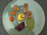 Tiroler Milchkalbsfilet mit Ofentomaten und Fächerkartoffeln - Rezept - Bild Nr. 16306