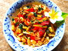 Würzige Gemüsenudeln mit  Pilzen und Ingwer - Rezept - Bild Nr. 16306