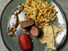 Rehrücken mit Haselnussspätzle, Pilzen und Rotweinjus - Rezept - Bild Nr. 16306