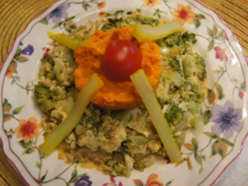 Rezept: Brokkoli-Omelett mit Süßkartoffelstampf Bild Nr. 16318 Brokkoli-Omelett mit Süßkartoffelstampf - Rezept - Bild Nr. 16318