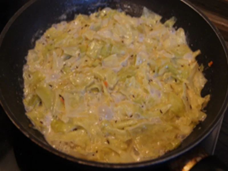 Fischstäbchen mit geschmorten Spitzkohl und Kartoffelstampf - Rezept - Bild Nr. 8