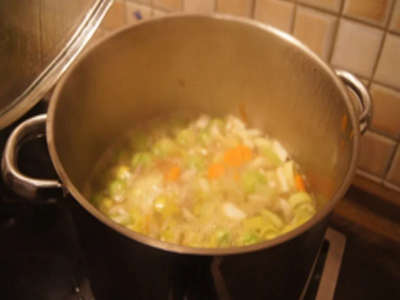 Hühnersuppentopf mit Gemüsemix und Suppennudeln - Rezept - Bild Nr. 16317