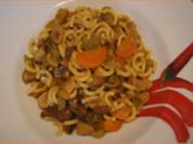 Nudelpfanne mit Gemüsemix und Steinpilzen - Rezept - Bild Nr. 16306