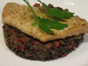 Fisch: Thunfischsteak auf Belugalinsen - Rezept - Bild Nr. 16306
