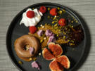 Schokoladen-Olivenöl-Mousse mit Feigenragout und Pistazienaufstrich - Rezept - Bild Nr. 16306