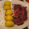 Heringsfilet in Sahnesauce mit Pellkartoffeln und Rote Bete Salat - Rezept - Bild Nr. 2