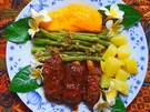 Babyribs mit grünen Bohnen und Salzkartoffeln - Rezept - Bild Nr. 16309