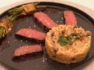 Wagyu Steak mit Pilzrisotto, Jus und Bohnen im Zucchinimantel - Rezept - Bild Nr. 2